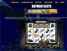 Tablet Screenshot of batmanslots.com